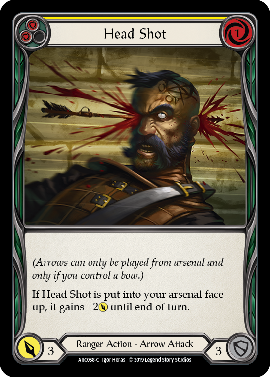 Head Shot (Yellow) [ARC058-C] 1st Edition Normal