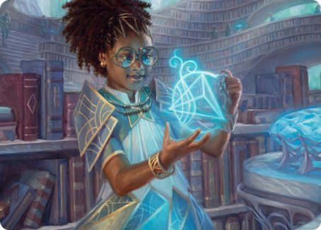 Zimone, Quandrix Prodigy Art Card [Strixhaven: School of Mages Art Series]