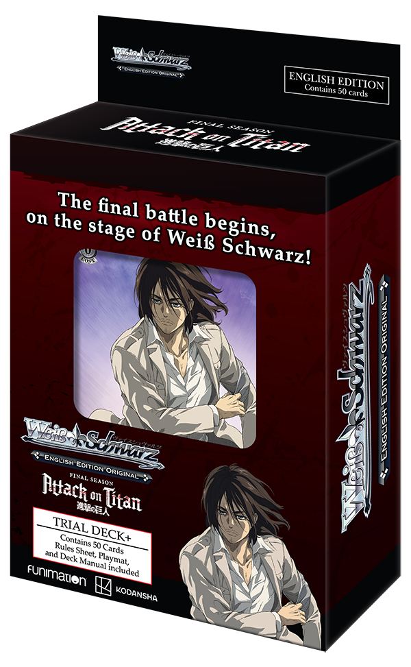 [EN] Weiss Schwarz: Attack on Titan Final Season - Trial Deck+