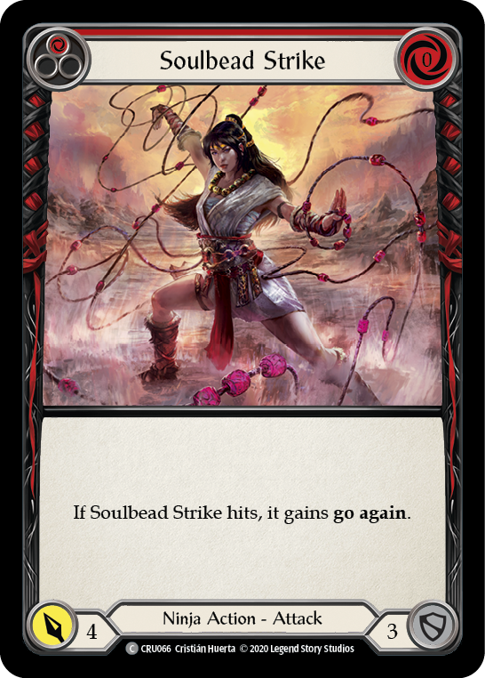 Soulbead Strike (Red) [CRU066] 1st Edition Rainbow Foil