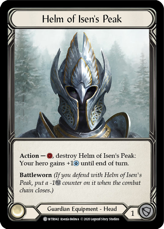 Helm of Isen's Peak [U-WTR042] Unlimited Rainbow Foil