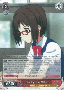 Our Lyrics, Miku (IMC/W41-E051 R) [The iDOLM@STER Cinderella Girls]